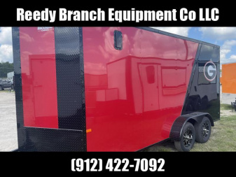 New 7x16 Rock Solid Cargo Georgia Bulldog Enclosed Trailer