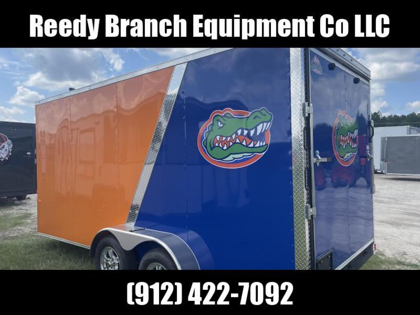 New 7x16 Rock Solid Cargo Florida Gators Enclosed Trailer