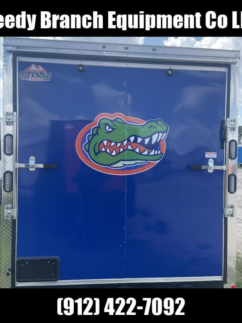 New 7x16 Rock Solid Cargo Florida Gators Enclosed Trailer