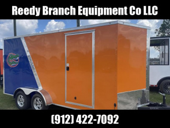New 7x16 Rock Solid Cargo Florida Gators Enclosed Trailer