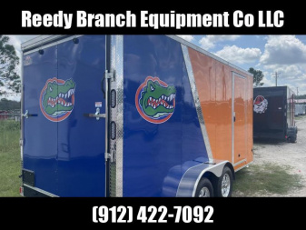 New 7x16 Rock Solid Cargo Florida Gators Enclosed Trailer