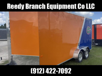 New 7x16 Rock Solid Cargo Florida Gators Enclosed Trailer