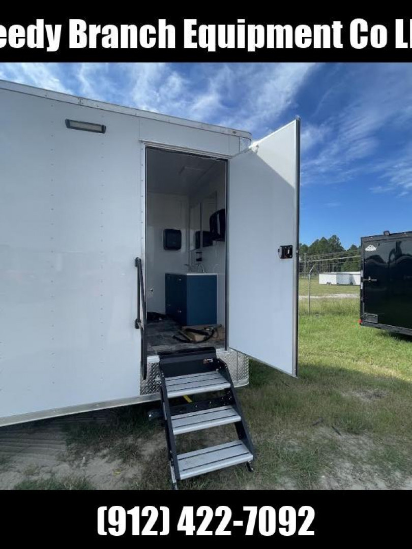 New 8.5x20 Rock Solid Cargo Bathroom Trailer - Event Trailer