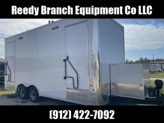 New 8.5x20 Rock Solid Cargo Bathroom Trailer - Event Trailer