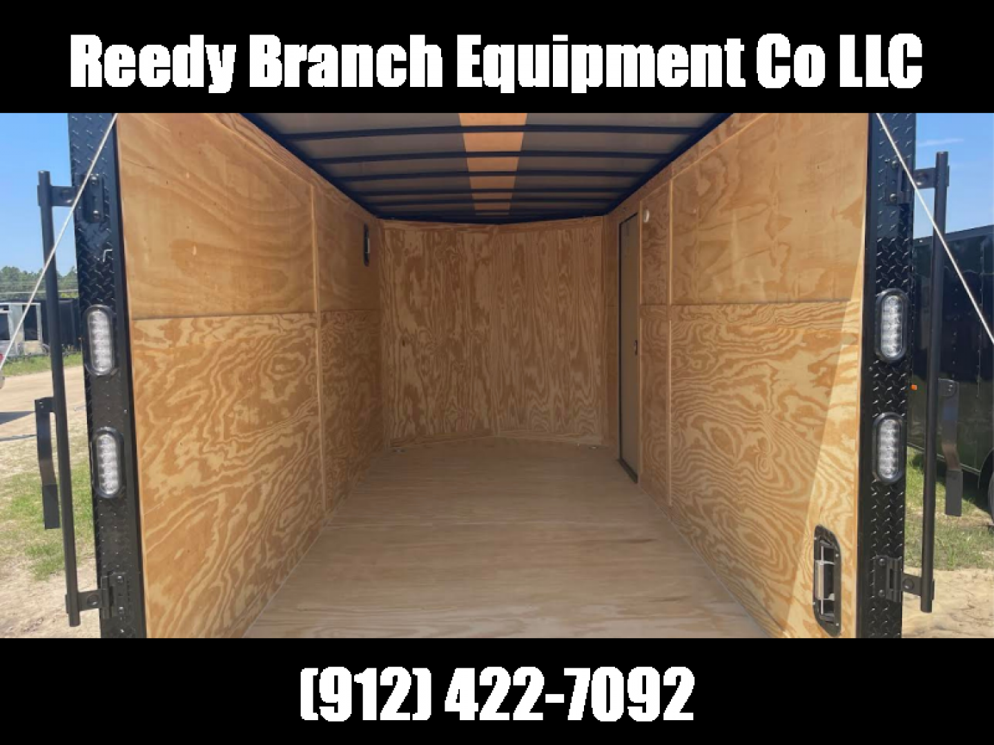 New 7x16 Blackout Cargo Trailer - Polycore Rock Solid Cargo