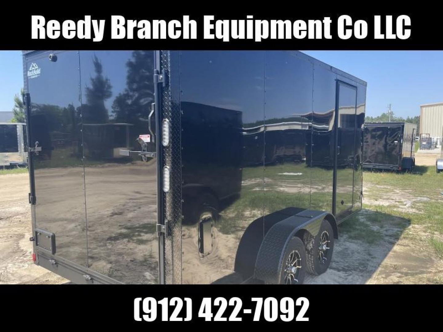 New 7x16 Blackout Cargo Trailer - Polycore Rock Solid Cargo