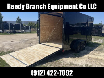 New 7x16 Blackout Cargo Trailer - Polycore Rock Solid Cargo