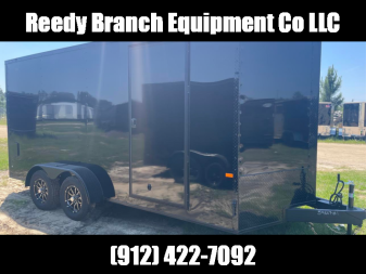 New 7x16 Blackout Cargo Trailer - Polycore Rock Solid Cargo