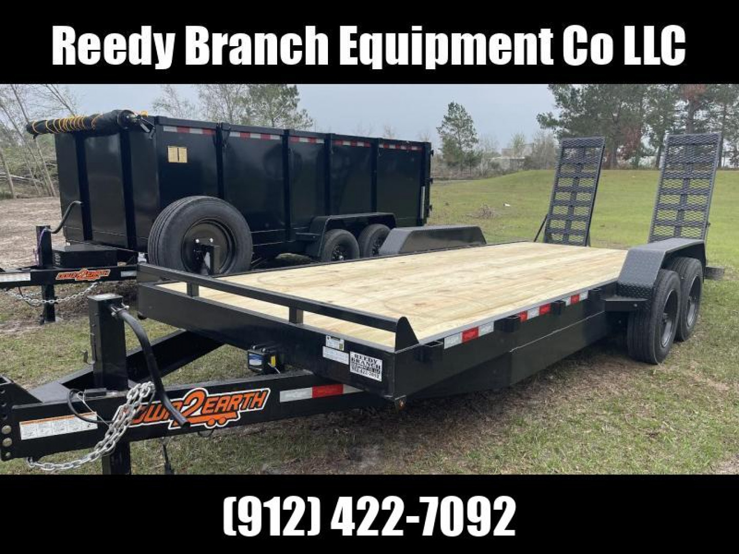 New 82"x20' 17,500 GVWR Equipment Trailer | Down 2 Earth | Skidsteer Trailer