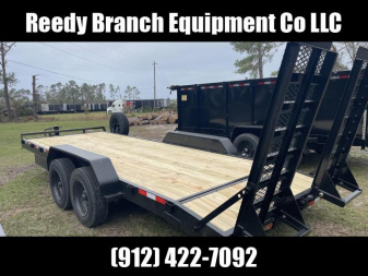 New 82"x20' 17,500 GVWR Equipment Trailer | Down 2 Earth | Skidsteer Trailer