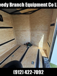 New 8.5x36 Enclosed Car Hauler | Green Blackout | Rock Solid Cargo