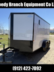 New 7x12 Enclosed Cargo Trailer - Polycore Blackout