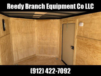 New 7x12 Enclosed Cargo Trailer - Polycore Blackout