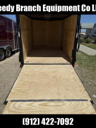 New 7x12 Enclosed Cargo Trailer - Polycore Blackout