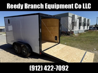 New 7x12 Enclosed Cargo Trailer - Polycore Blackout