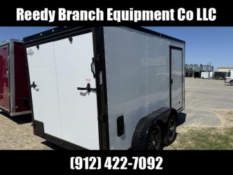 New 7x12 Enclosed Cargo Trailer - Polycore Blackout