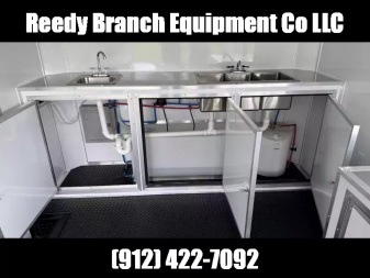 New 8.5x16 Concession Trailer | Rock Solid Cargo True Blue Blackout Package