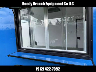 New 8.5x16 Concession Trailer | Rock Solid Cargo True Blue Blackout Package