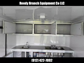 New 8.5x16 Concession Trailer | Rock Solid Cargo True Blue Blackout Package