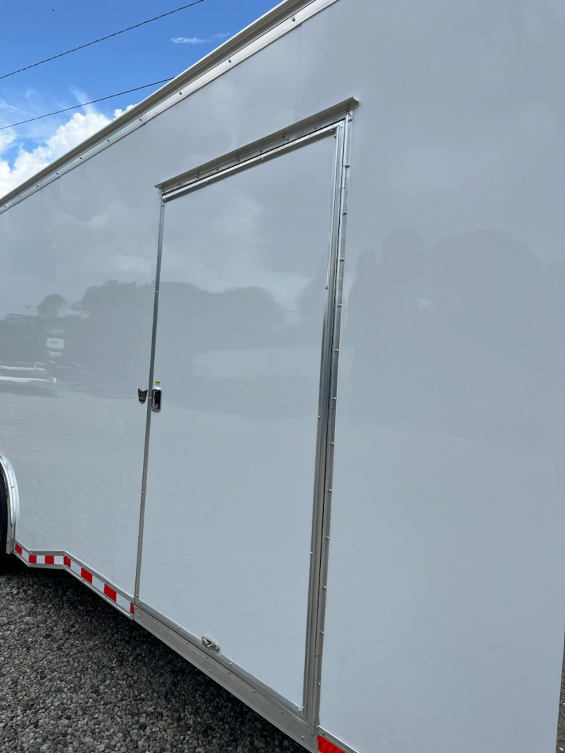 New 2025 Haulmark EDGE 28 Enclosed Race Trailer, 14K GVWR, 7' 10" Interior Height, Insulated Walls & Ceiling