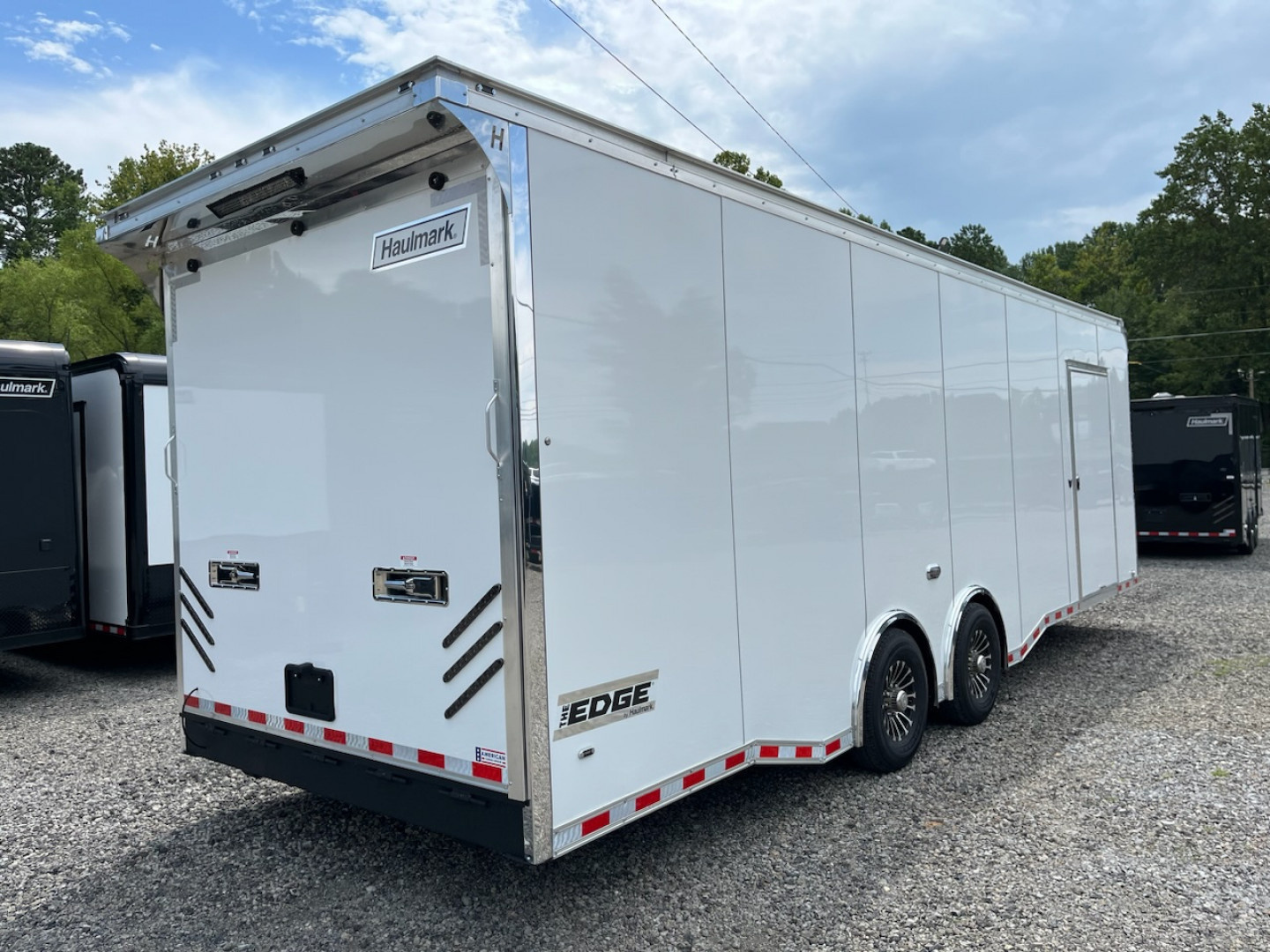 New 2025 Haulmark EDGE 28 Enclosed Race Trailer, 14K GVWR, 7' 10" Interior Height, Insulated Walls & Ceiling