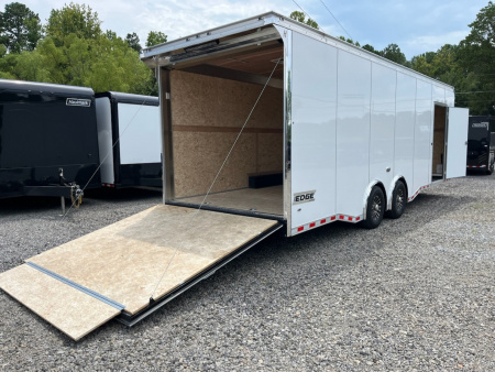 New 2025 Haulmark EDGE 28 Enclosed Race Trailer, 14K GVWR, 7' 10" Interior Height, Insulated Walls & Ceiling