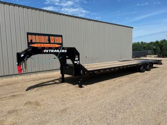 New 2026 PJ Trailers 36 Tandem Dual Gooseneck Flatbed Trailer