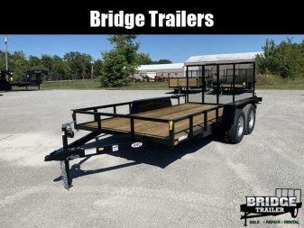 New 2025 AMO AL14TBXW (82  X 14') 7K Landscape Utility Trailer