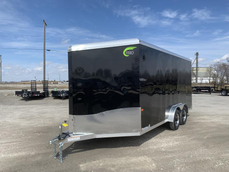 New 2025 NEO Trailers NAM1675TR80 (7.5' X 16') 7K V-Nose Motorcycle Trailer