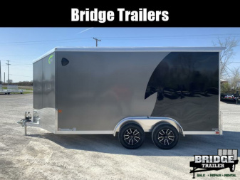 New 2025 NEO Trailers NAM1475TR80A (7.5' X 14') 7K V-Nose Motorcycle Trailer