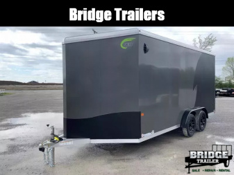 New 2025 NEO Trailers NAM1675TR86A (7.5' X 16') 7K Enclosed V-Nose (Blackout PKG) Motorcycle Trailer