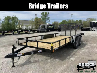 New 2025 AMO AL16TBXW (82  X 16') 7K Landscape Utility Trailer