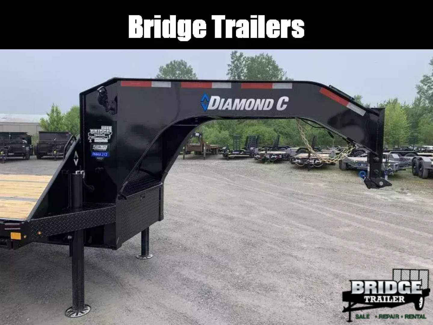 New 2025 Diamond C Trailers FMAX212L35X102HDT (35' X 102") 25.9K (Pacesetter Ed.) Hydraulic Dovetail Flatbed Trailer
