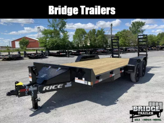 New 2025 Rice Trailers FMEMR8218 (82  X 18') 9.9K Equipment Trailer