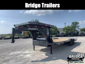 New 2025 Diamond C Trailers HXD210L24X102-GN (24' x 102 ) Full Width Partial Tilt Gooseneck Equipment Trailer