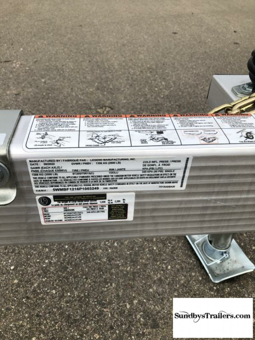 New 2023 Legend 7X12 Utility Trailer