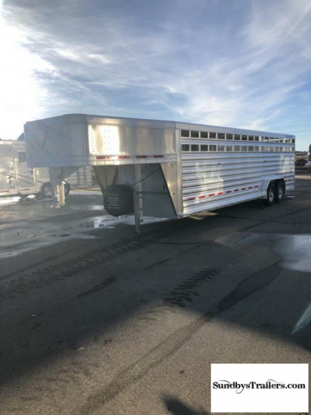 New 2024 Featherlite 7.6x26'  Stock Trailer