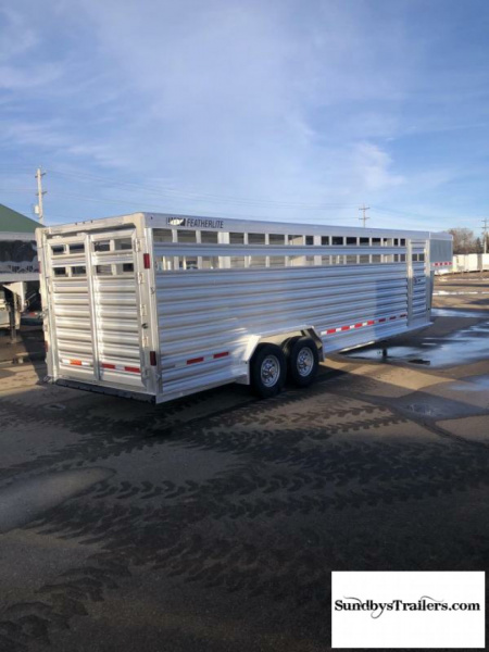 New 2024 Featherlite 7.6x26'  Stock Trailer
