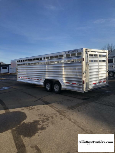 New 2024 Featherlite 7.6x26'  Stock Trailer