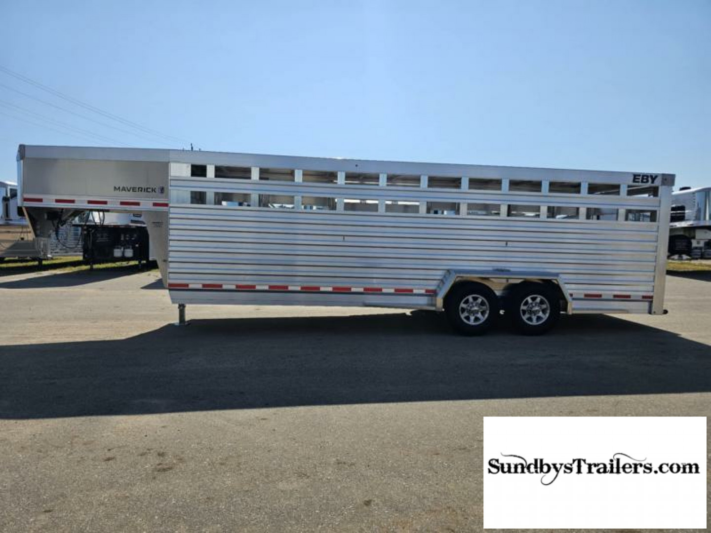 New 2025 EBY Maverick 7x24 Stock Trailer