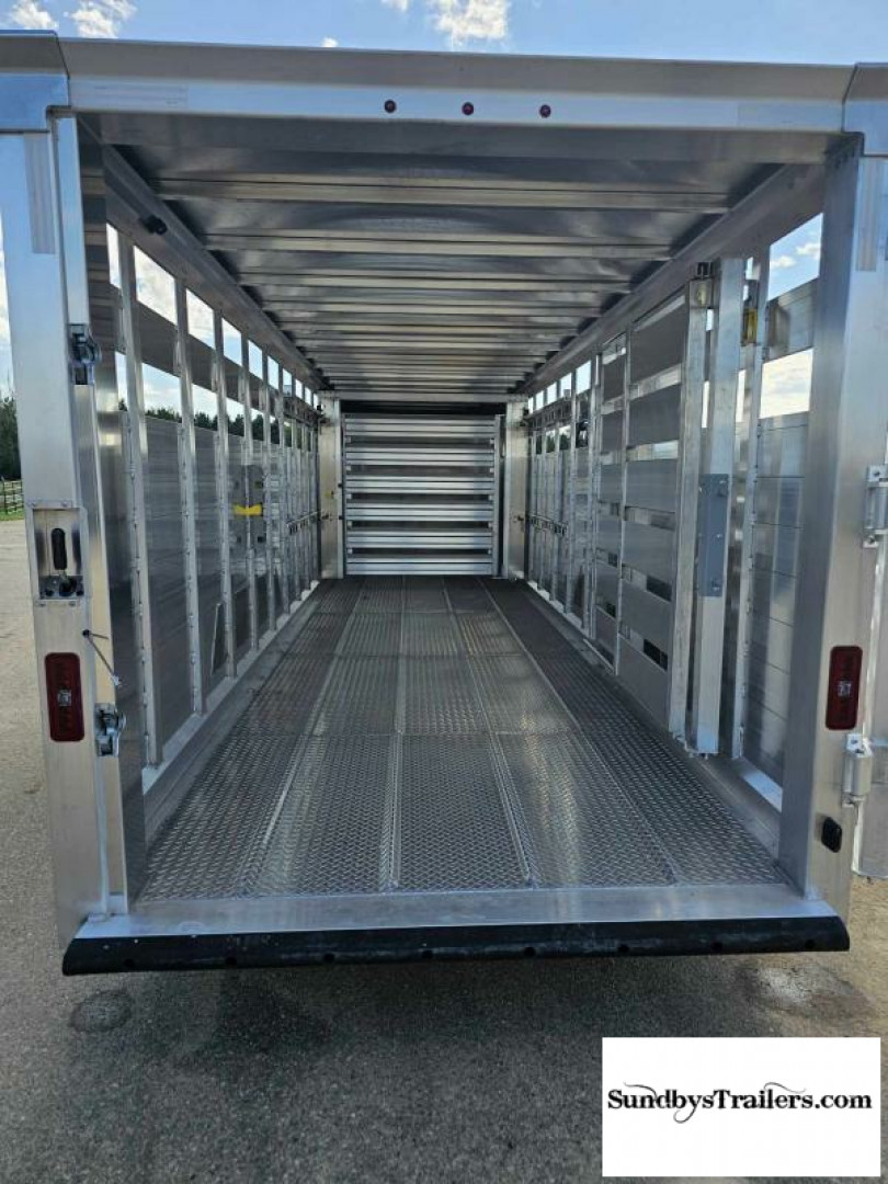 New 2025 EBY Maverick 7x24' Stock Trailer