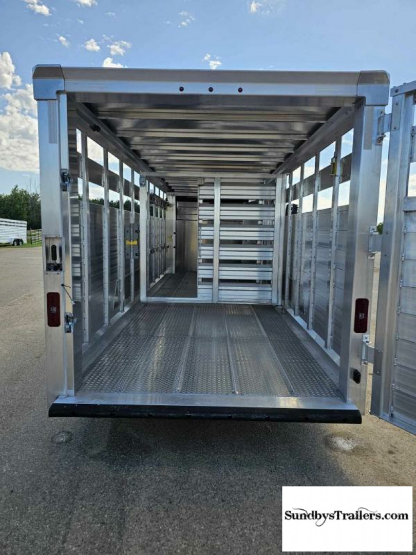 New 2025 EBY Maverick 7x24' Stock Trailer