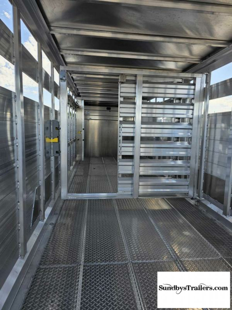 New 2025 EBY Maverick 7x24' Stock Trailer