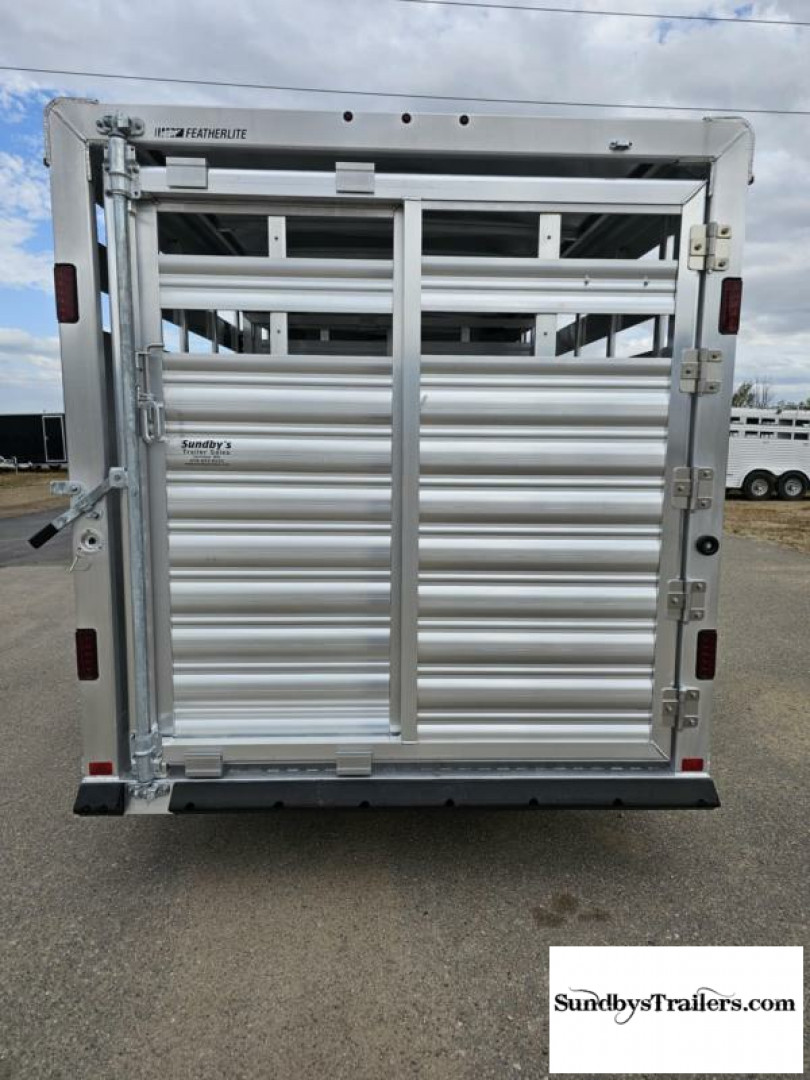 New 2025 Featherlite 6.5x16' Stock Trailer