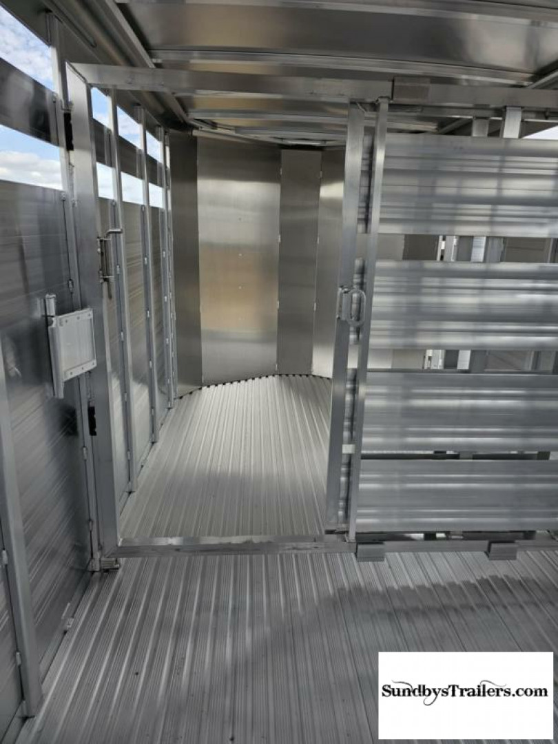 New 2025 Featherlite 6.5x16' Stock Trailer