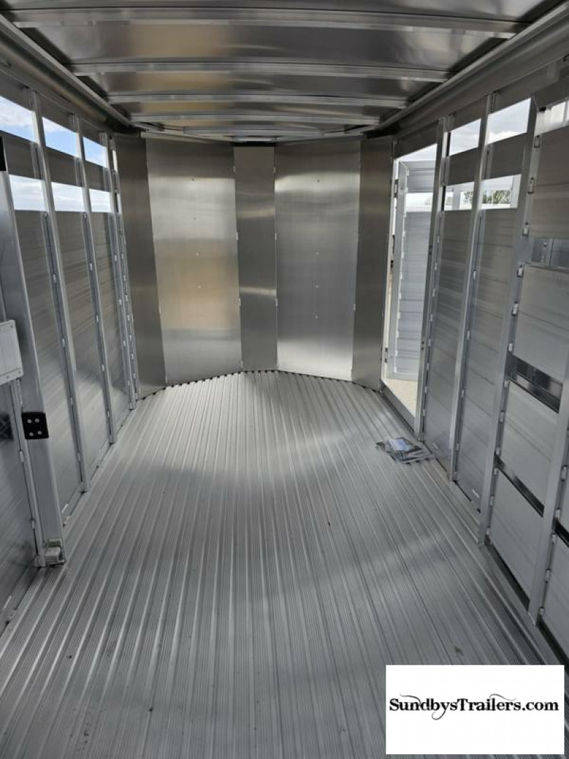 New 2025 Featherlite 6.5x16' Stock Trailer