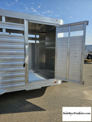 New 2025 Featherlite 6.6x16' Stock Trailer