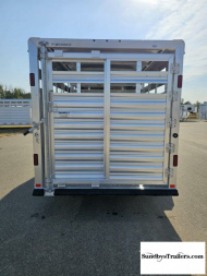 New 2025 Featherlite 6.6x16' Stock Trailer