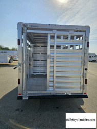 New 2025 Featherlite 6.6x16' Stock Trailer