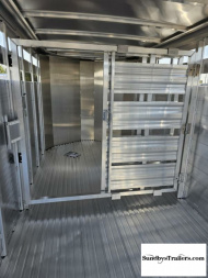 New 2025 Featherlite 6.6x16' Stock Trailer